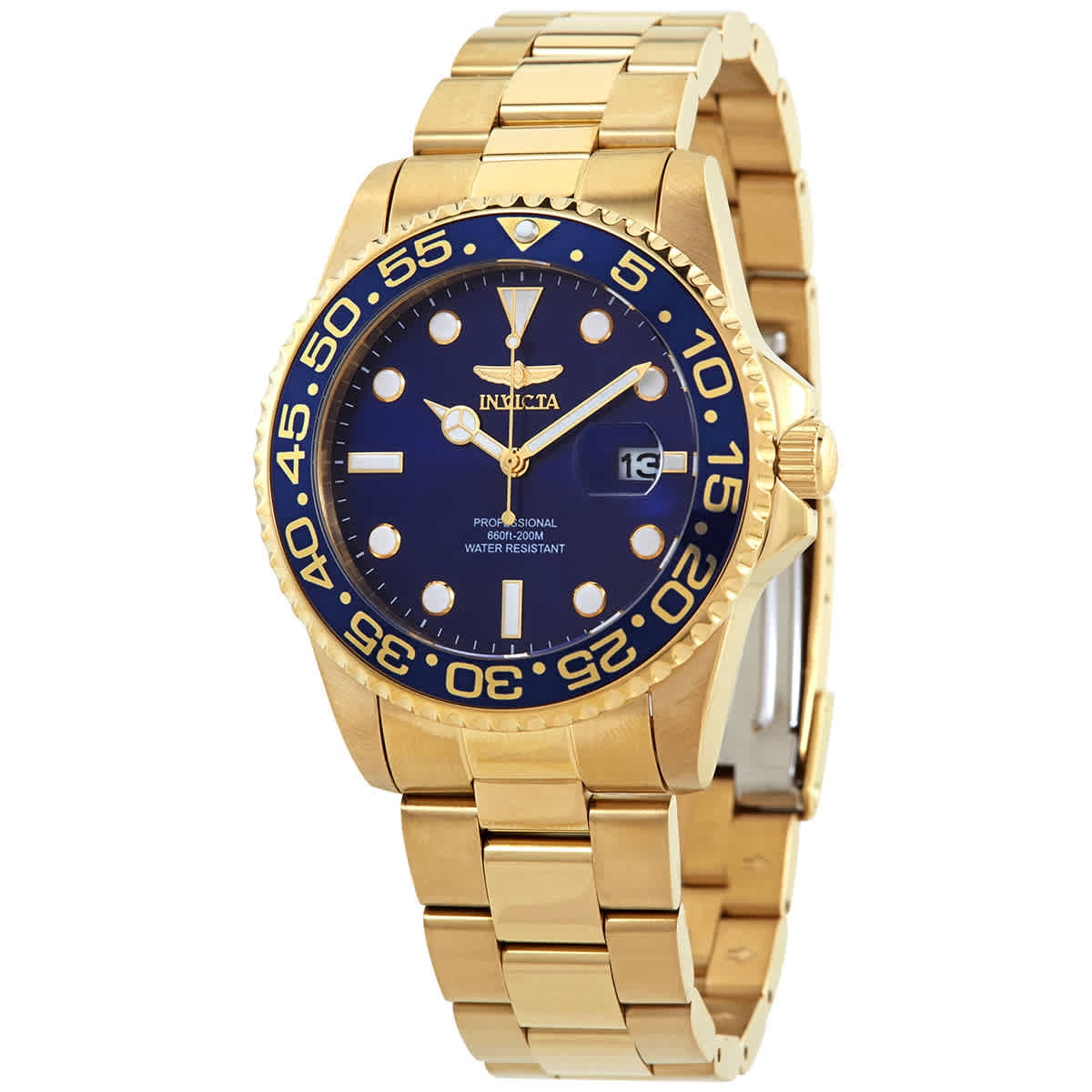 Invicta Pro Diver Quartz Blue Dial Two-tone Men's Watch 33256