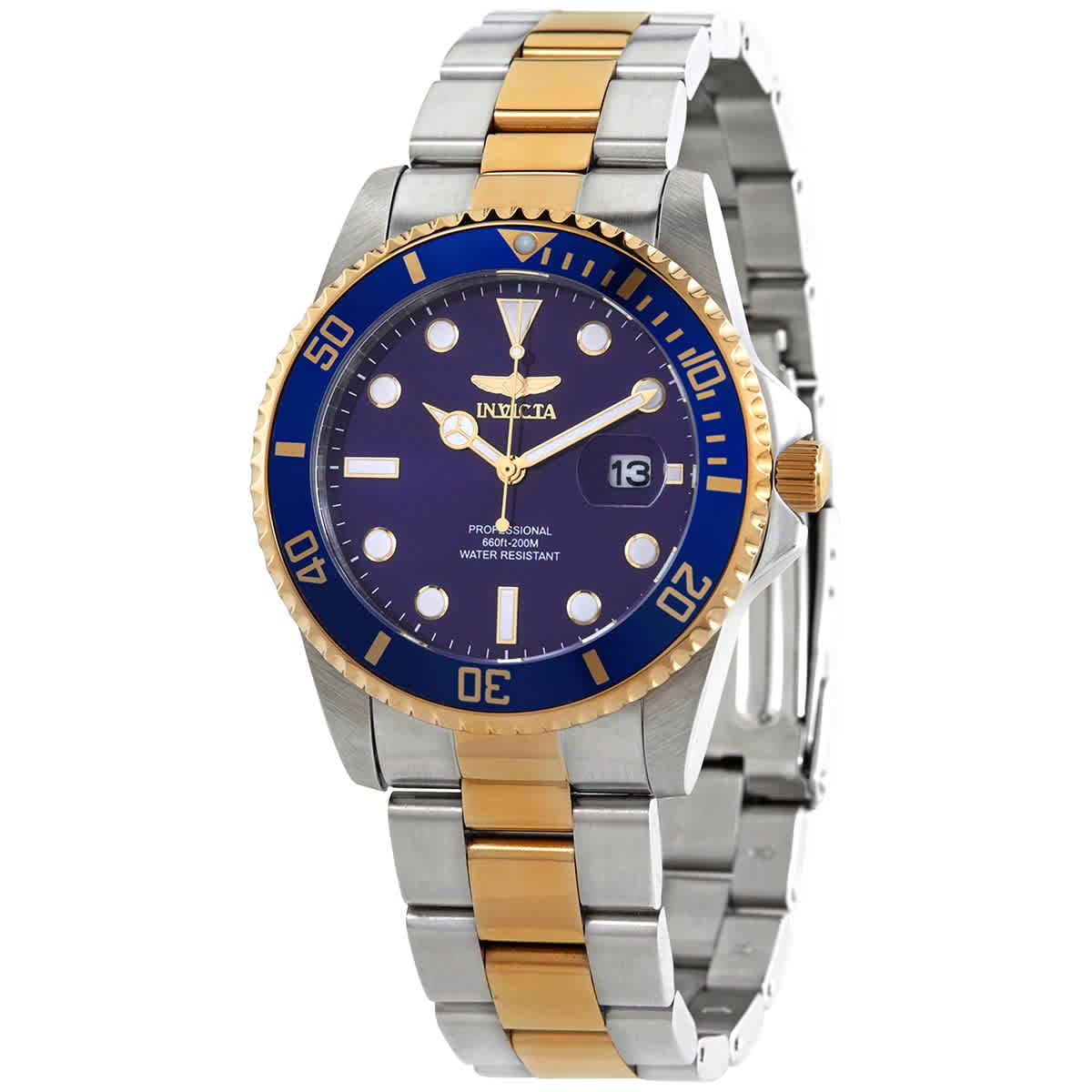 Invicta Pro Diver Quartz Blue Dial Two-tone Men's Watch 33268