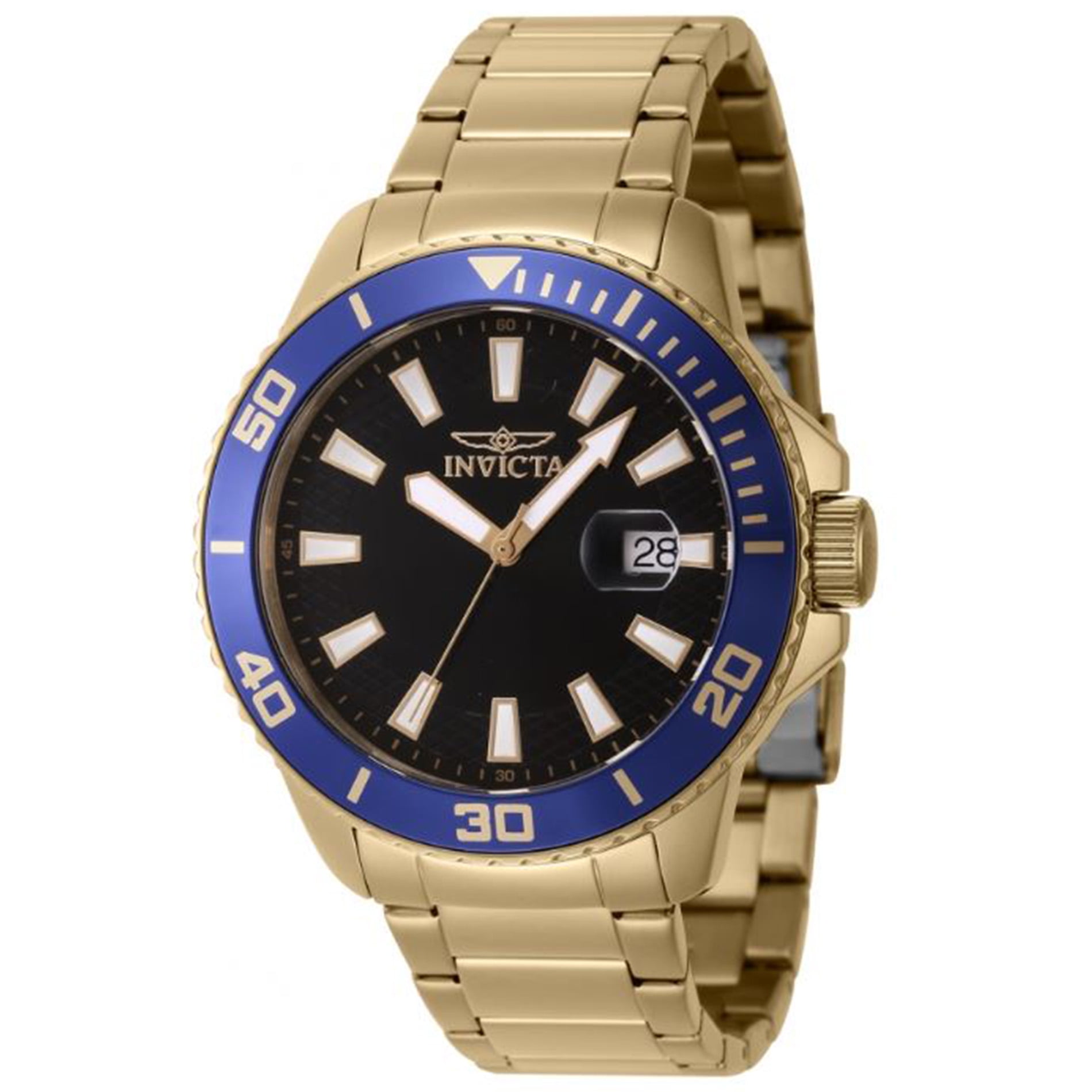Invicta Pro Diver Quartz Date Black Dial Men's Watch 46068