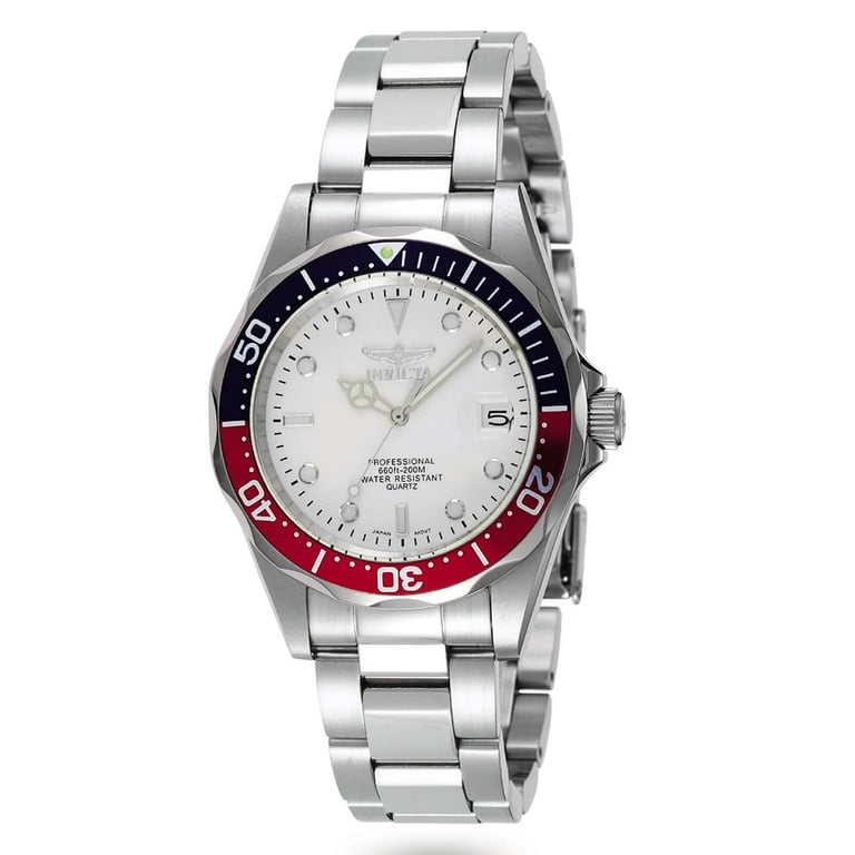Invicta Pepsi Diver Watch Invicta Pro Diver Quartz Silver Dial Pepsi