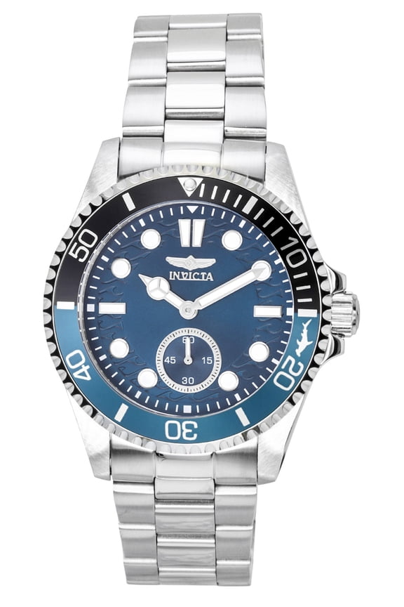 Pro Diver Stainless Steel Blue Dial Batman Bezel Quartz 49432 100M Men's Watch