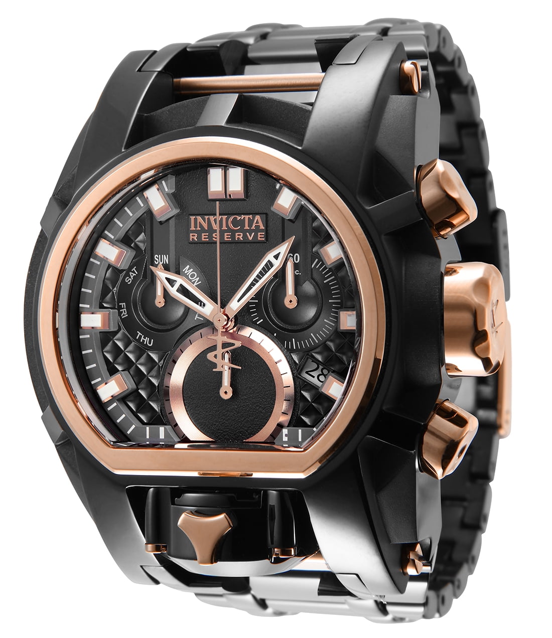 定価４０万円★Invicta ★Reserve★Bolt Zeus Magnu Invicta Reserve Bolt Zeus Magnum Men's Watch - 52mm. Black. Rose