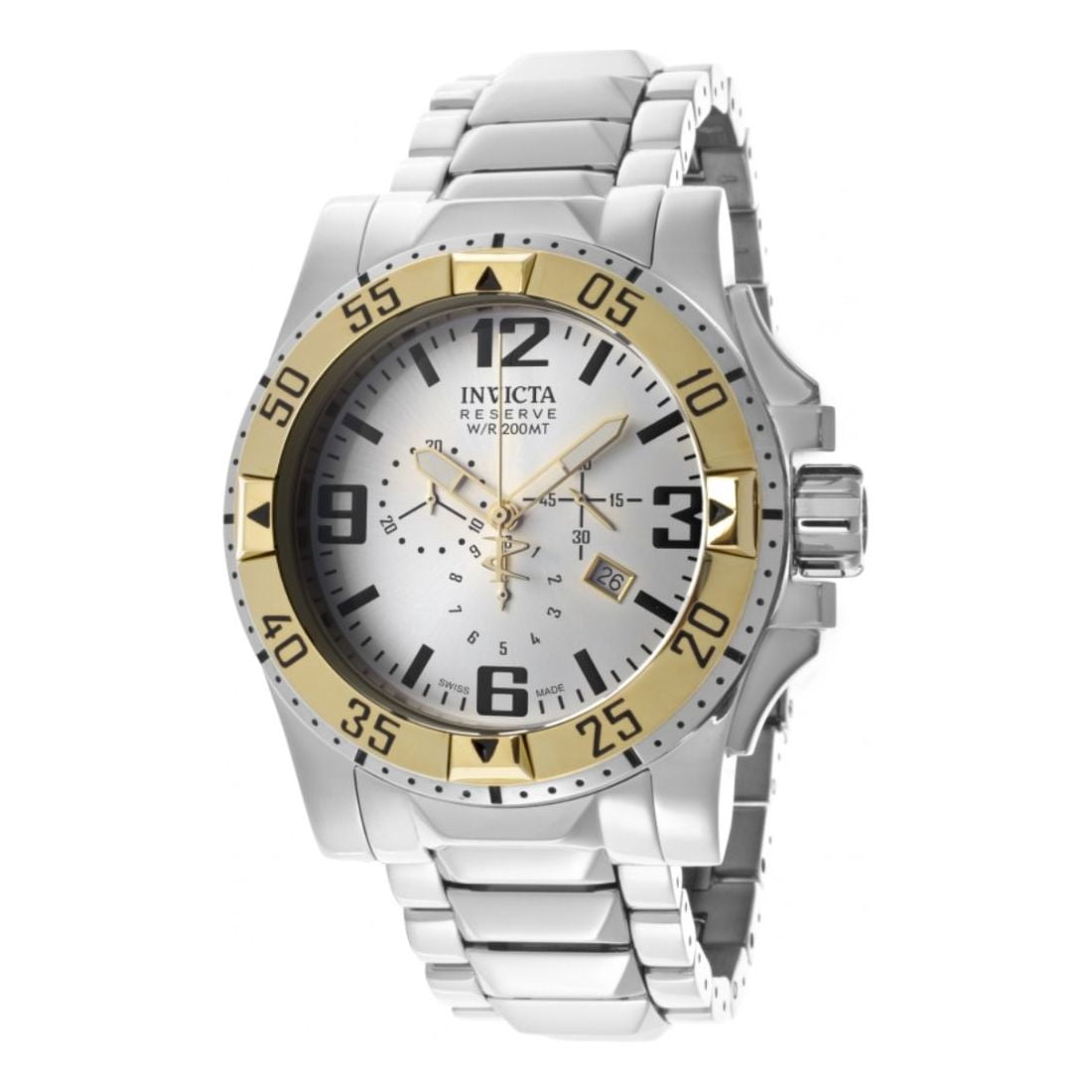 Invicta Reserve Excursion Men's Silver-Tone Dial Quartz Chronograph Watch 10892