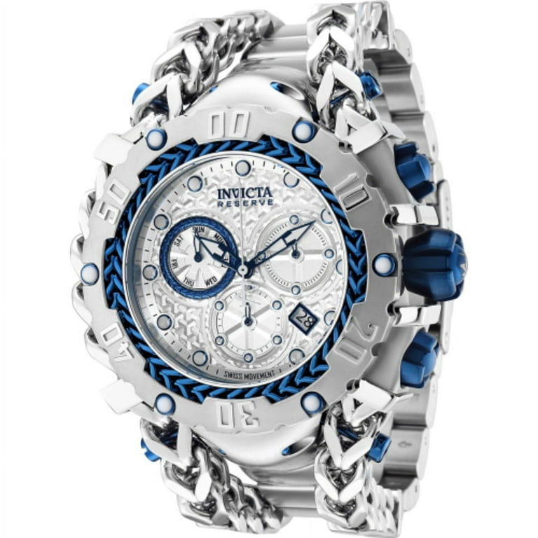 Invicta Reserve Gladiator Chronograph Quartz Silver Dial Men s Watch 36626