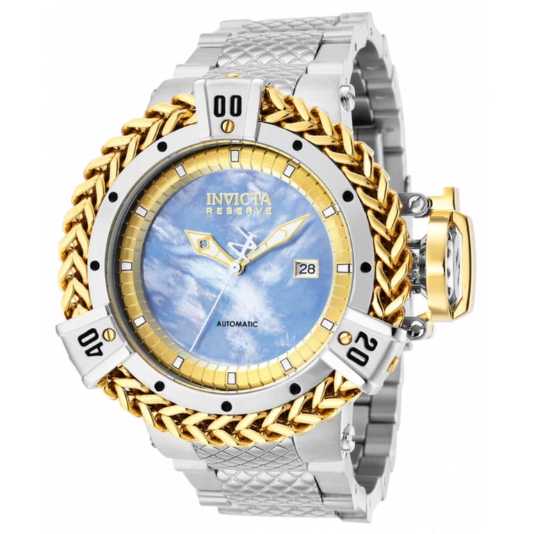 Invicta copperhead snake mother of pearl watch Invicta Skeleton WR 30m 17 jewels copper head snakeskin band  main image 2