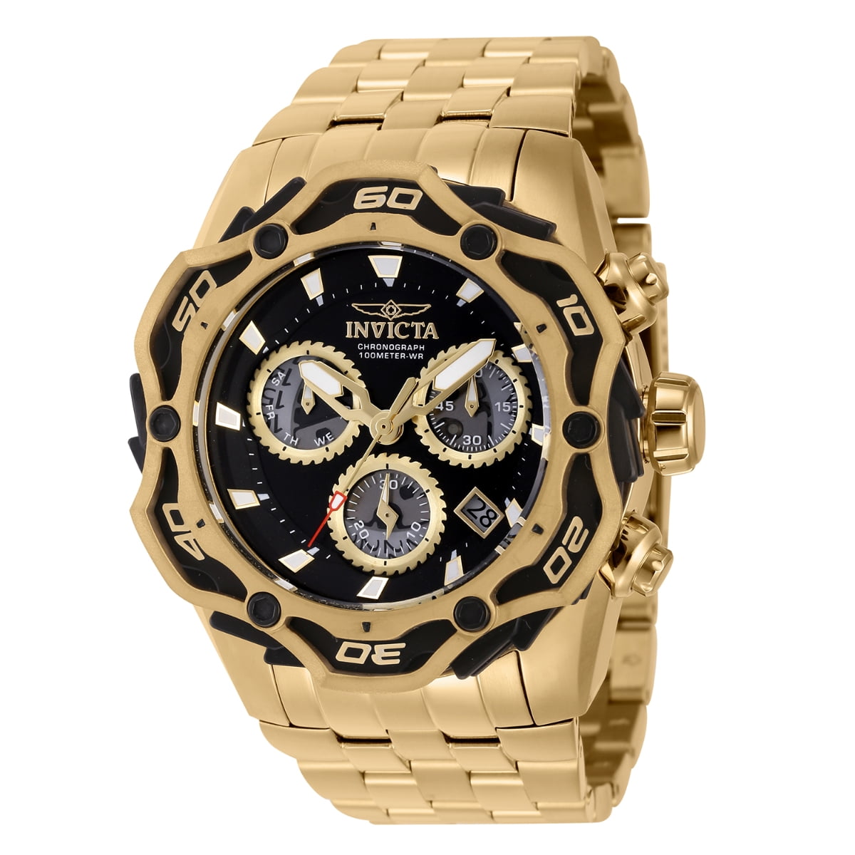 Invicta Ripsaw 44090 Mens 48mm Black Dial Quartz Stainless Steel Watch