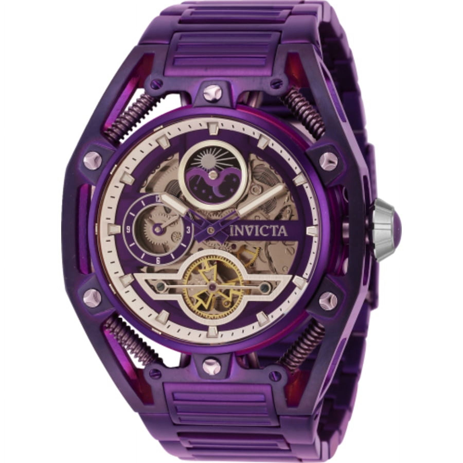 Purple invicta mens online watches