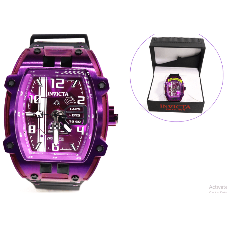 Invicta S1 Rally Diablo Automatic Purple Dial Men's Watch 44148