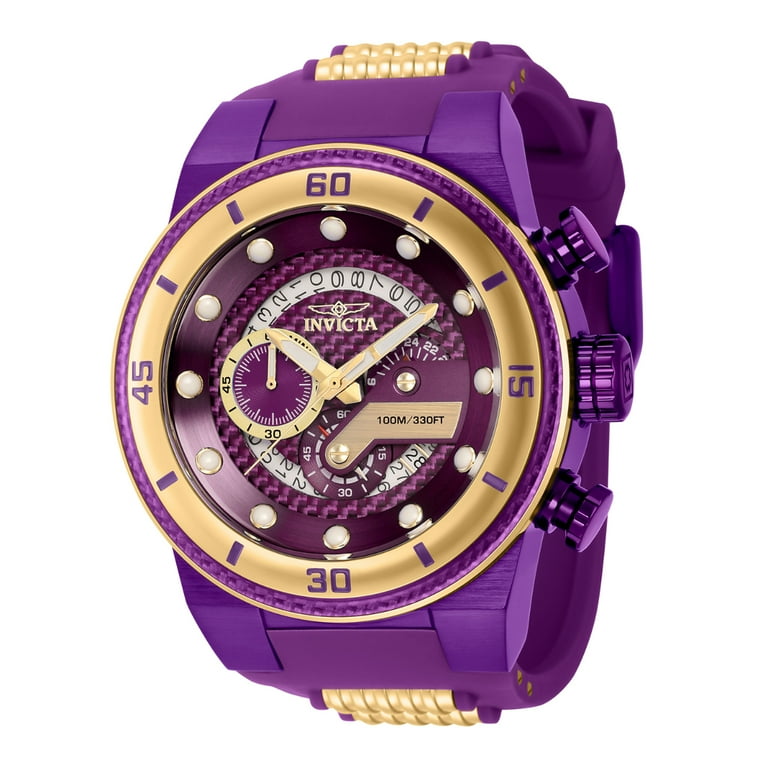 Purple and gold invicta watch online
