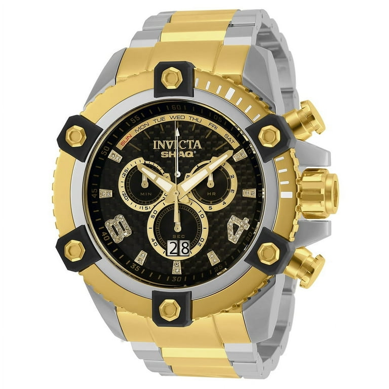 Invicta SHAQ Chronograph Quartz Diamond Black Dial Men's Watch