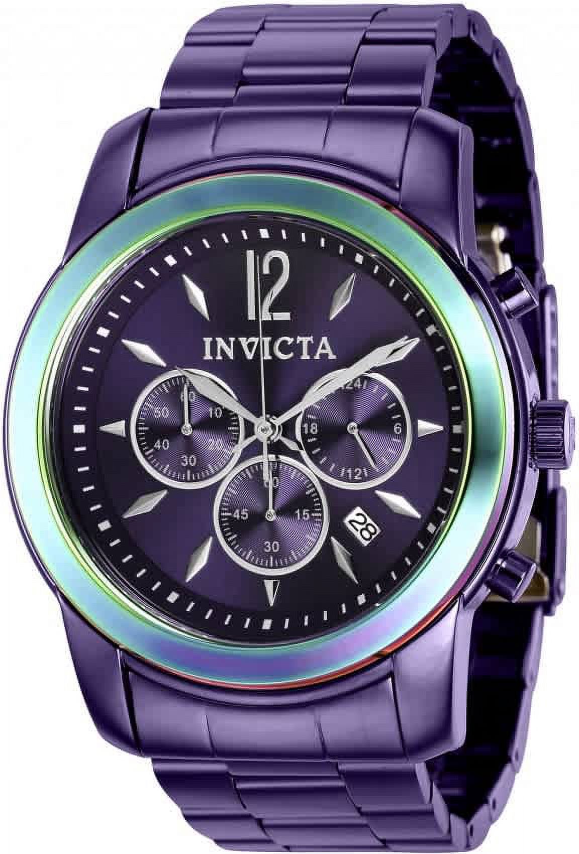 Invicta Specialty Chronograph Quartz Purple Dial Men s Watch 40495 Walmart