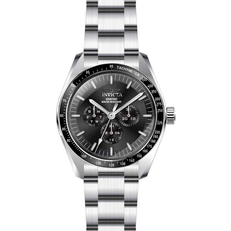 Invicta Men's Specialty Chronograph Black Dial, GMT, Date Day