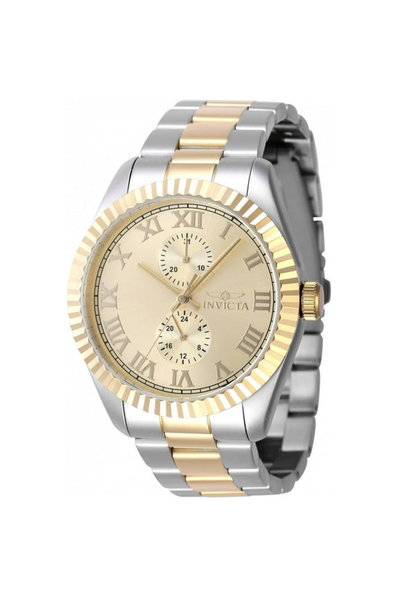 Specialty GMT Quartz Gold Dial Men's Watch 47428