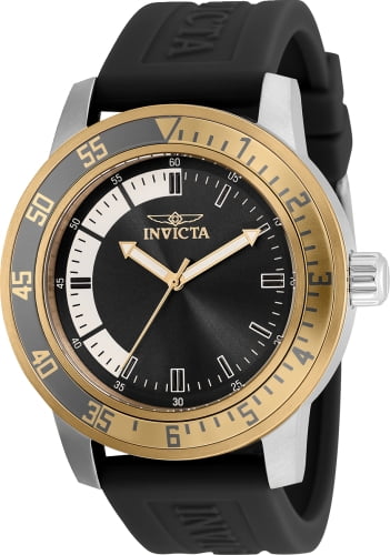 INVICTA Specialty Men 45mm Stainless Steel Steel Black+White dial PC21J Quartz