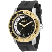 INVICTA Specialty Men 45mm Stainless Steel Gold + Steel Black+White dial PC21J Quartz