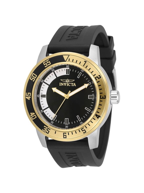 Specialty Men 45mm Stainless Steel Gold + Steel Black+White dial PC21J Quartz