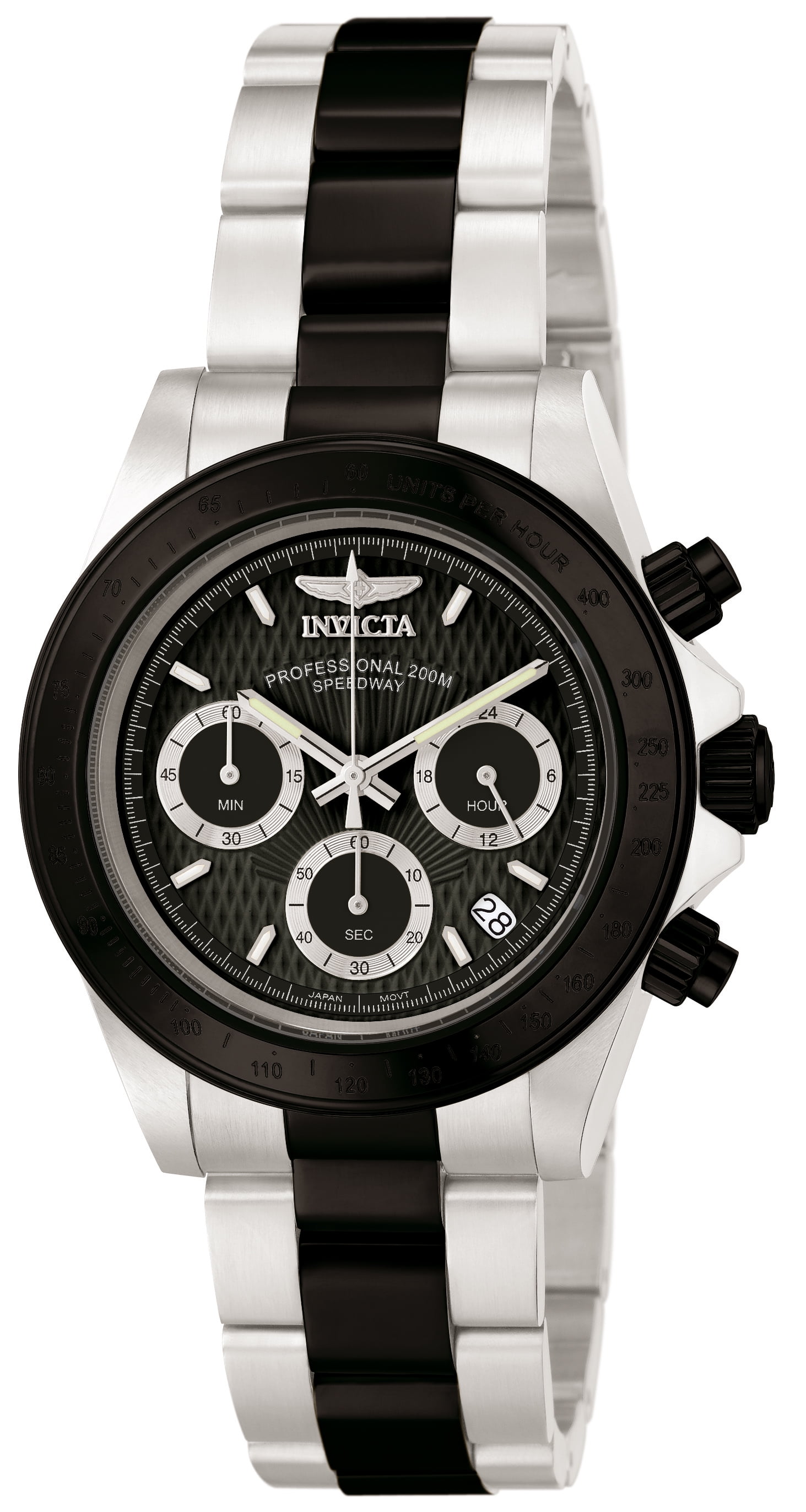 Invicta Men's 6934 Speedway Chronograph Black/Silver-Tone Stainless Steel Watch