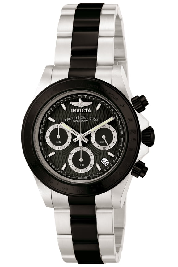 Invicta Men's 6934 Speedway Chronograph Black/Silver-Tone Stainless Steel Watch