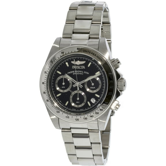 Invicta Men's 9223 Stainless Steel Speedway Chronograph Black Dial Diver