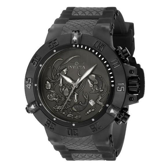 Subaqua Chronograph Quartz Black Dial Men's Watch 37040