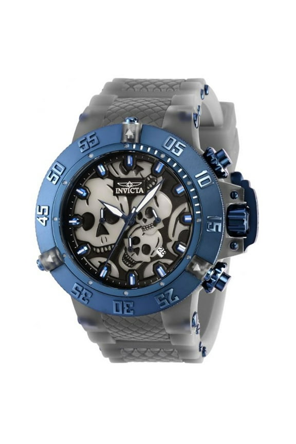Men's 37329 Subaqua Quartz Chronograph Black, White, Blue Dial Watch