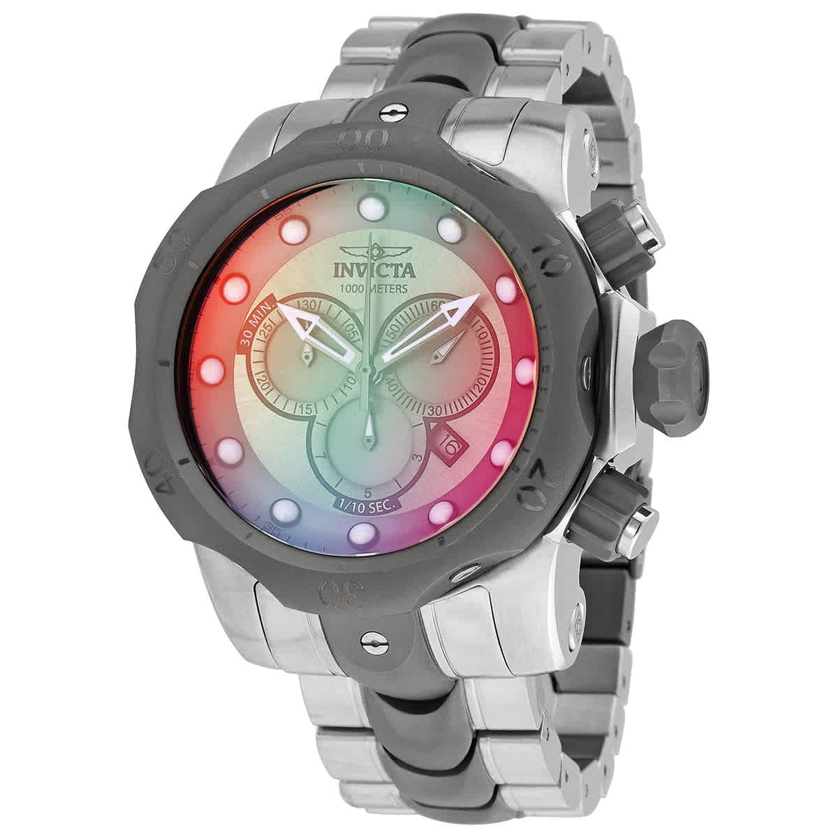 Invicta Venom Chronograph Grey Tinted Crystal Dial Men s Watch 0967 Walmart