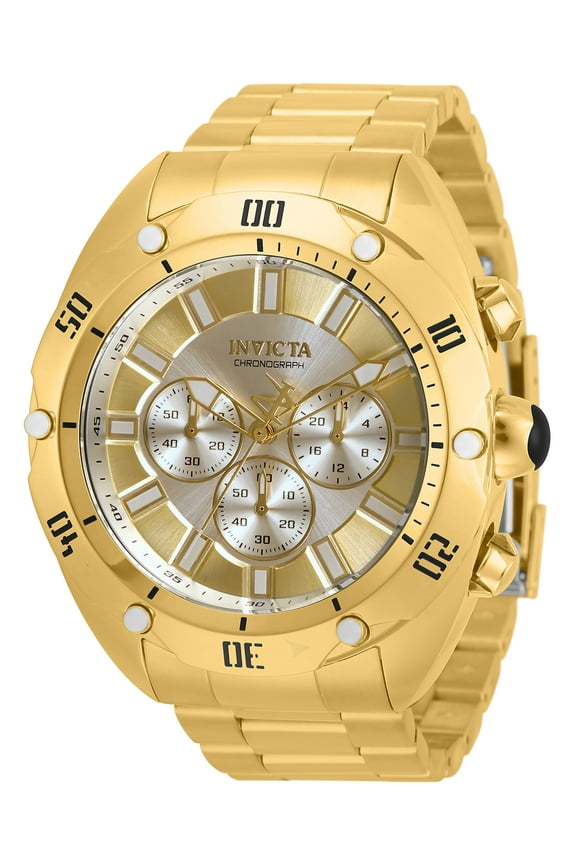 Men's 33739 Venom Quartz Chronograph Silver, Gold Dial Watch