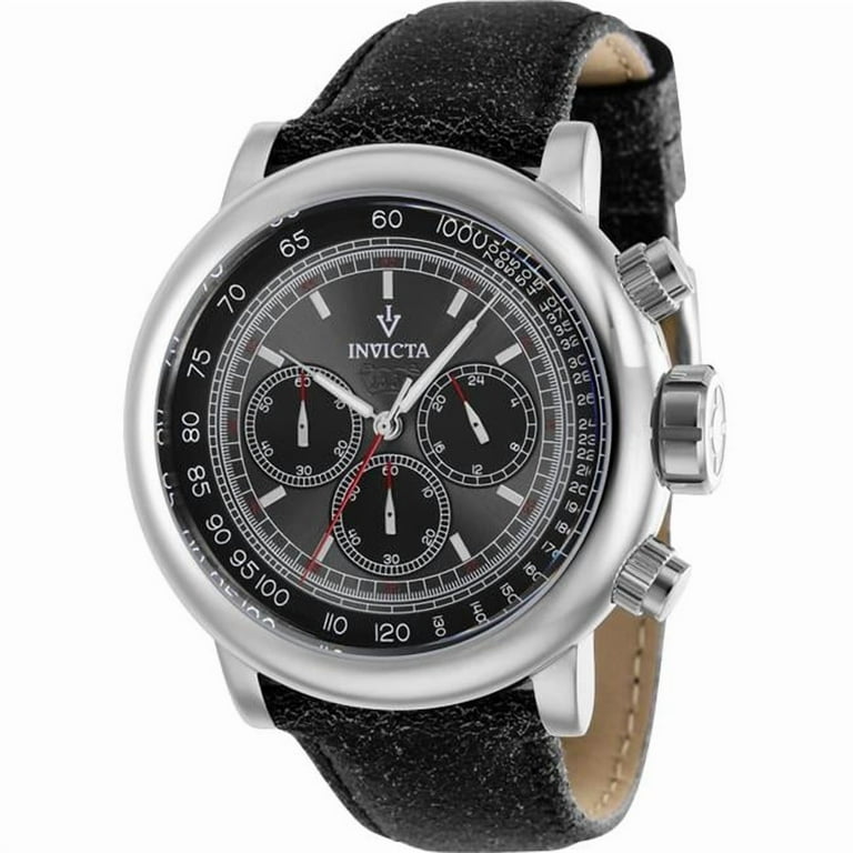 Invicta Vintage GMT Chronograph Black Dial Men's Watch 39032