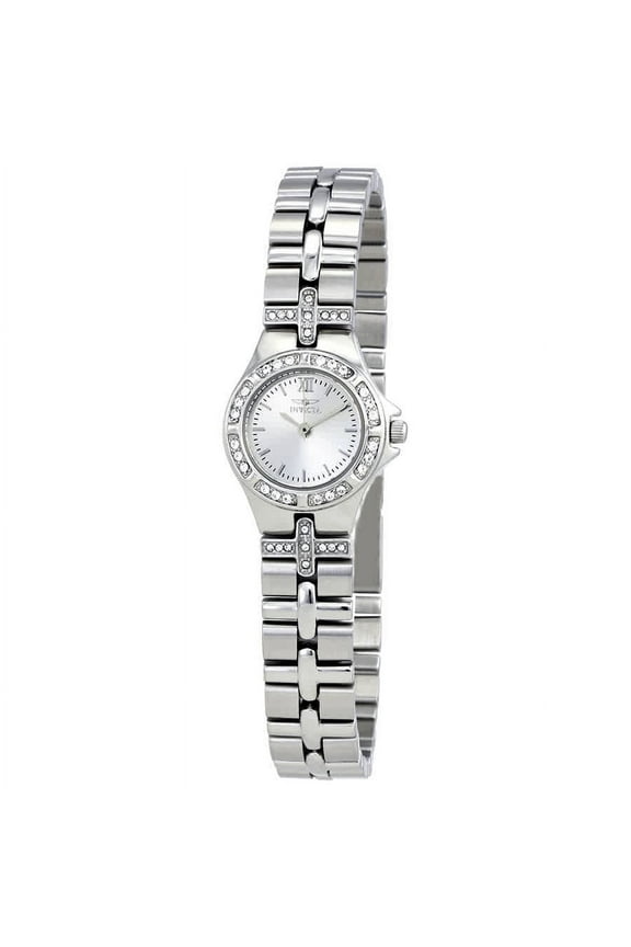 Wildflower Silver Dial Stainless Steel Ladies Watch 0132