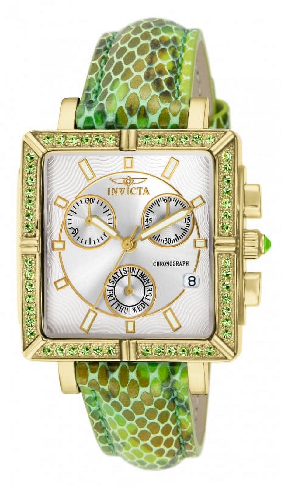 Invicta Wildflower Women\'s Quartz Watch w/Green & Bling! Invicta Wildflower Women main image 4