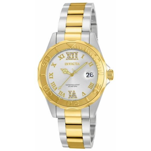 Invicta Pro Diver Women's Silver Dial Quartz Watch 12852