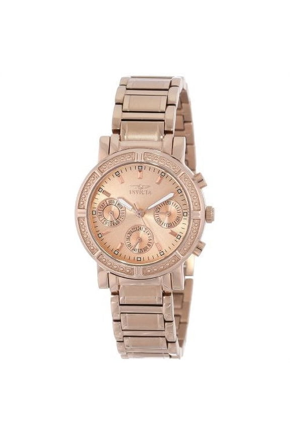 Wildflower Women's Quartz Rose Gold Stainless Steel Watch 14874