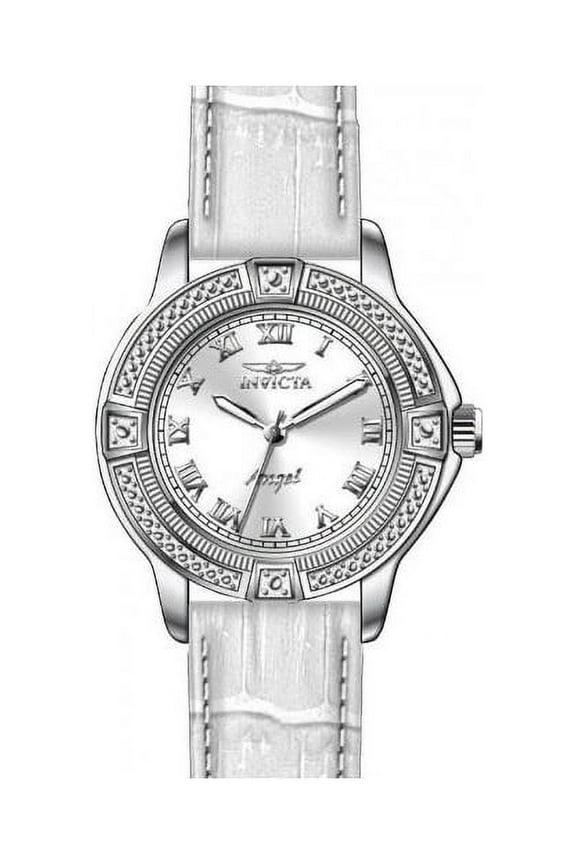 Women's 14933 Angel Quartz 3 Hand Silver Dial Watch