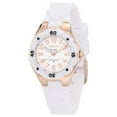 thumbnail image 1 of Invicta Women's 1630 Angel White Dial Rose Gold Steel White Silicone Strap Watch, 1 of 1