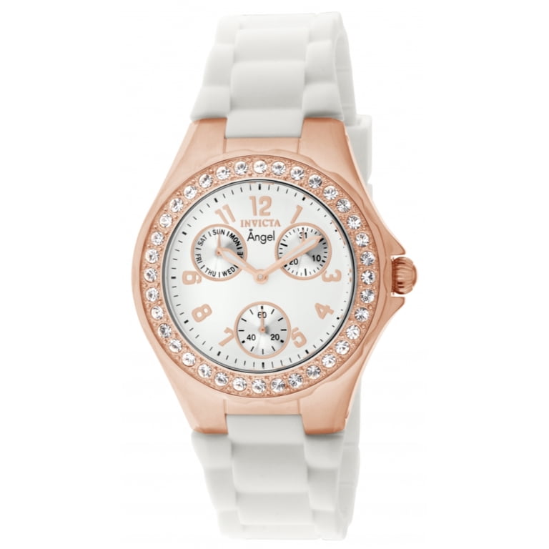 Invicta White Dial Crystal Accent Silicone Women\'s Watch Invicta Women main image 4
