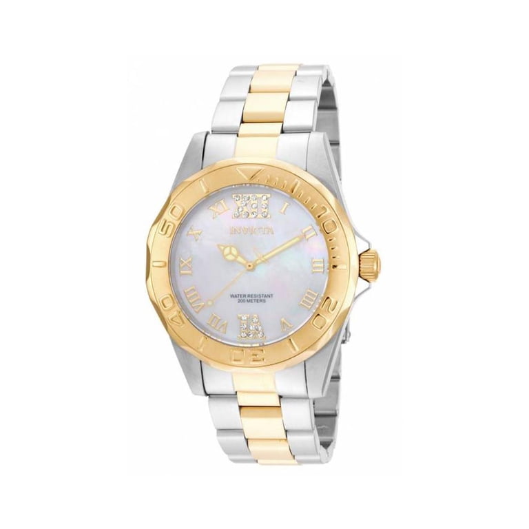 Invicta Two-Tone Gold and Silver Ladies Dive Watch with White Dial Invicta Two-Tone Gold and Silver Ladies Dive Watch with  main image 2