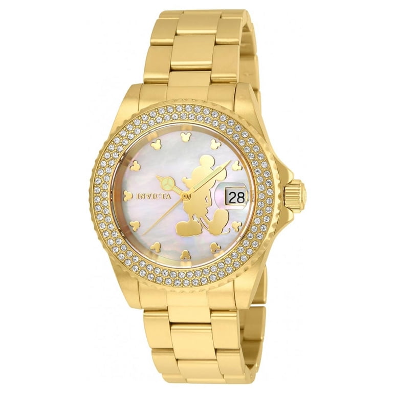 28. Invicta Gold Tone Crystal Accent Women\'s Bracelet Watch s-l400.jpg main image 2