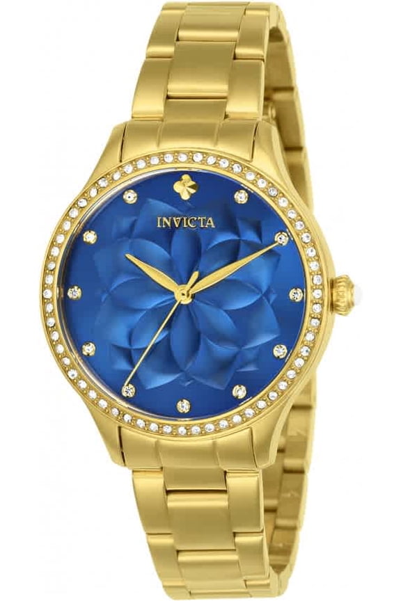 Women's 24537 Wildflower Quartz 3 Hand Blue Dial Watch