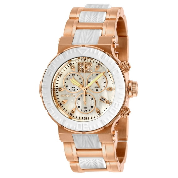 Invicta Women's 29668 Ocean Reef Quartz Chronograph White Dial Watch