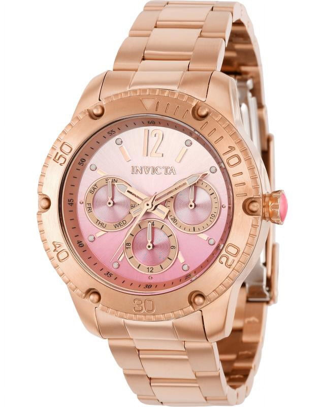 Pink invicta watch sale