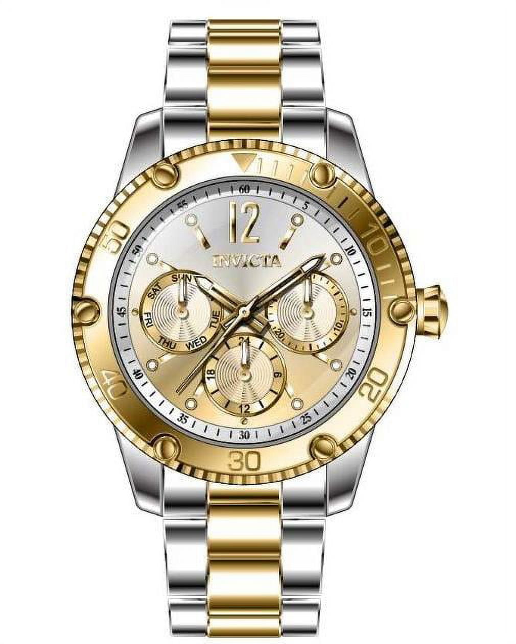 Invicta Women's 36727 Angel Quartz Chronograph Silver, Gold