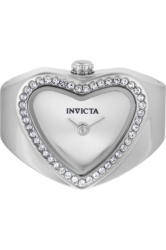 Invicta Women's Mini Ring Watch Silver Dial Watch - 49572
