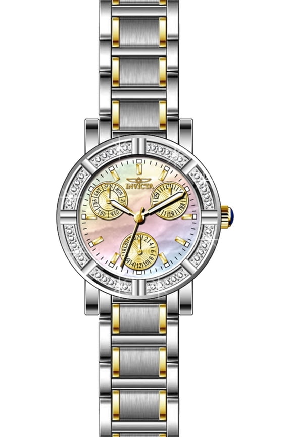 Women's Angel Quartz 100m Chrono Two Tone Stainless Steel Watch 29117