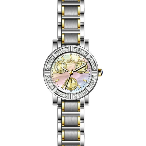 Invicta Women's Angel Quartz 100m Chrono Two Tone Stainless Steel Watch 29117
