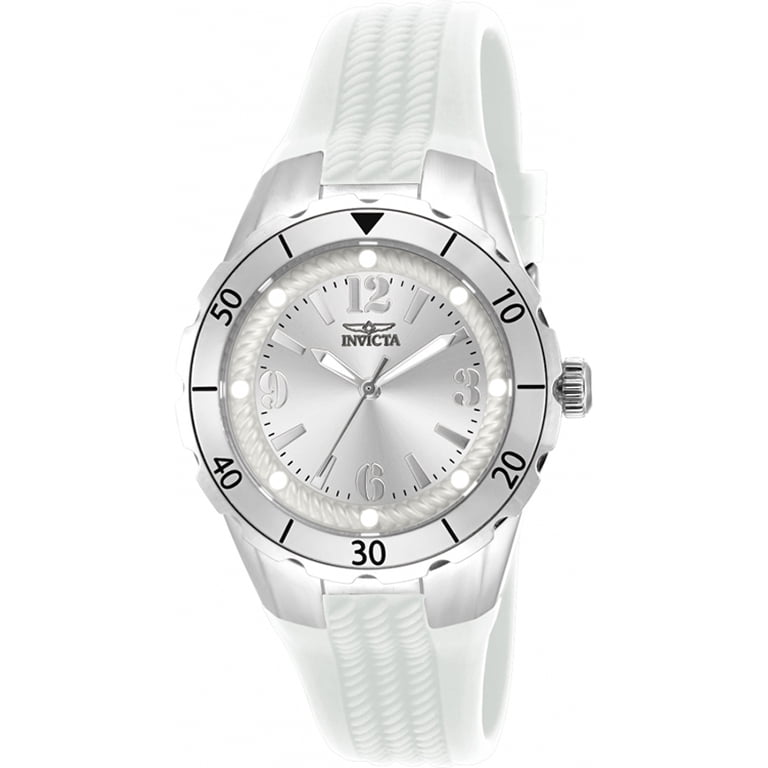 Invicta Women's Angel Quartz Stainless Steel White Polyurethane