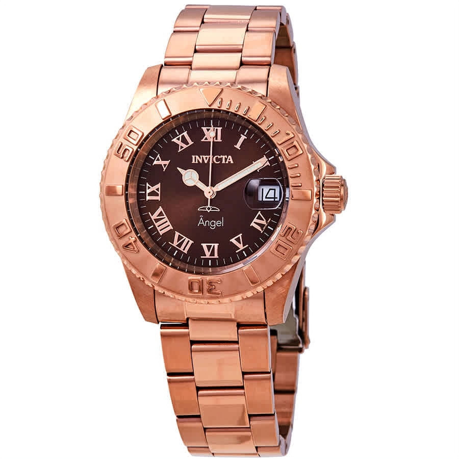 Invicta women's angel watch rose gold sale