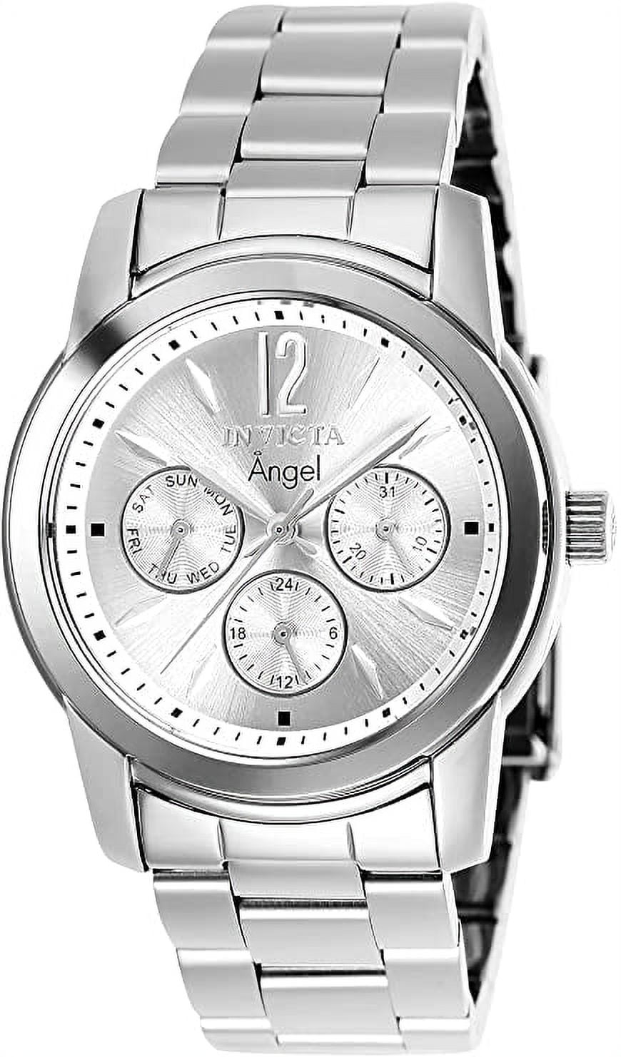 Invicta Women's Angel Stainless Steel Quartz Watch, Silver (Model: 0461 ...