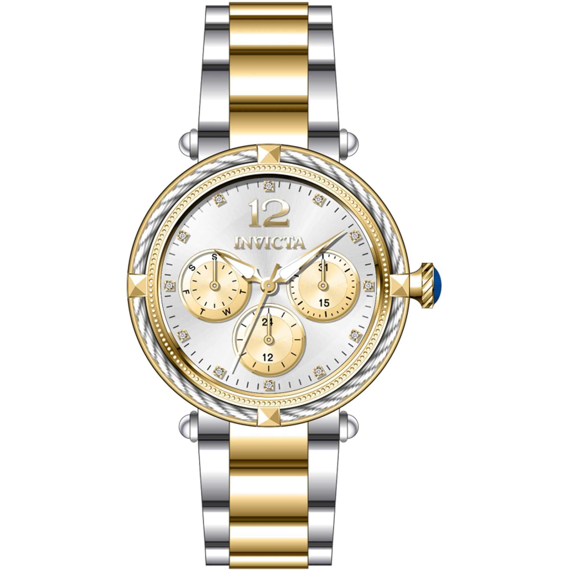 Elegant Invicta Women’s Watch Two Tone Stainless Steel Crystal Basal 38mm???? Invicta Women main image 3