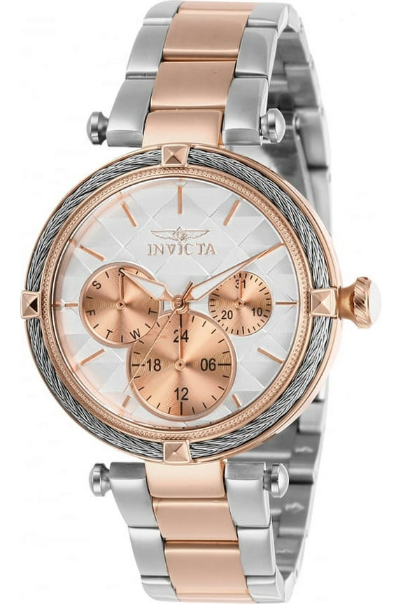 Women's Bolt Quartz Chrono 100m Two Tone Stainless Steel Watch 28962