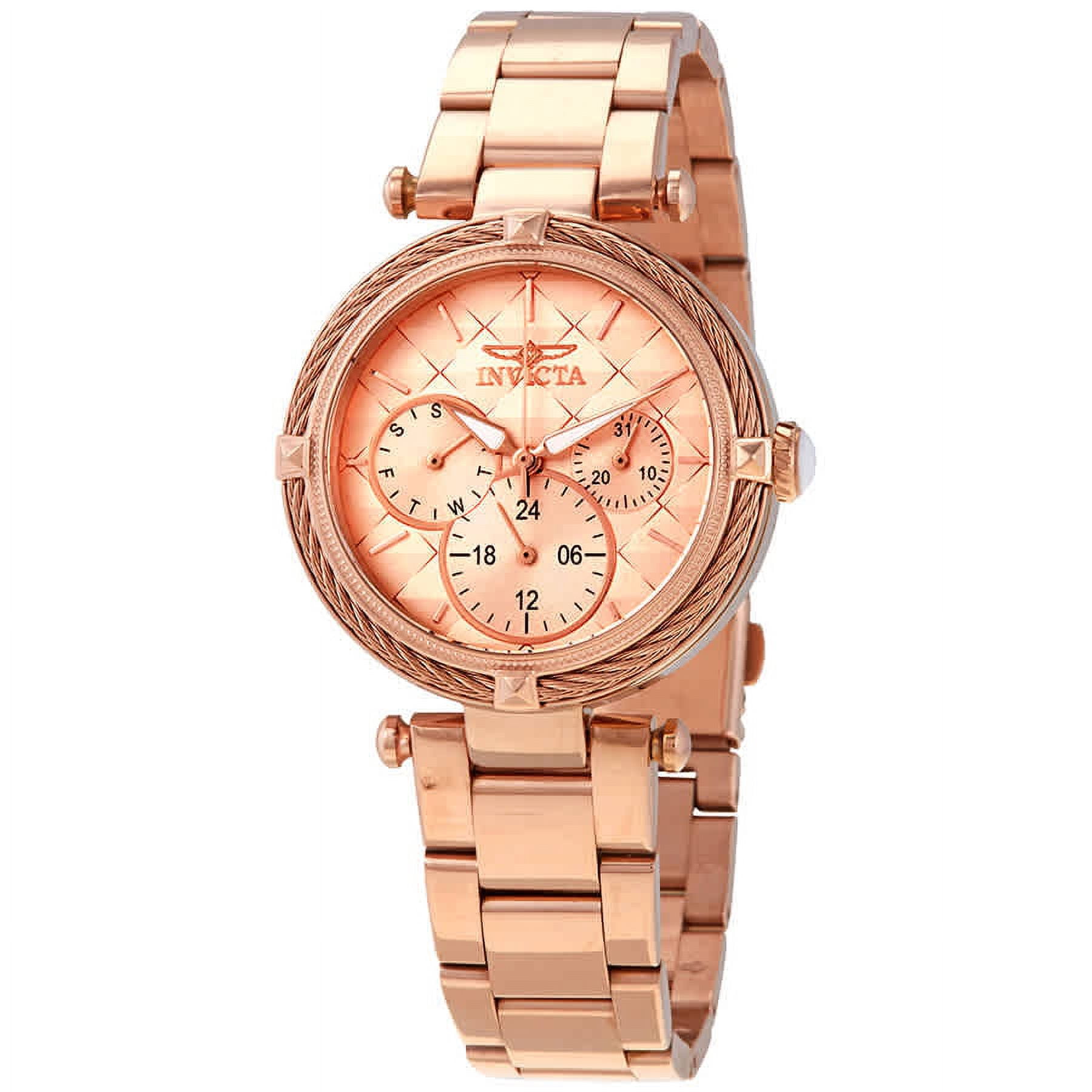 Invicta Bolt Sport Women\'s Quartz Chronograph Watc Amazon.com: Invicta Bolt Lady 37mm Stainless Steel Gold +  main image 3